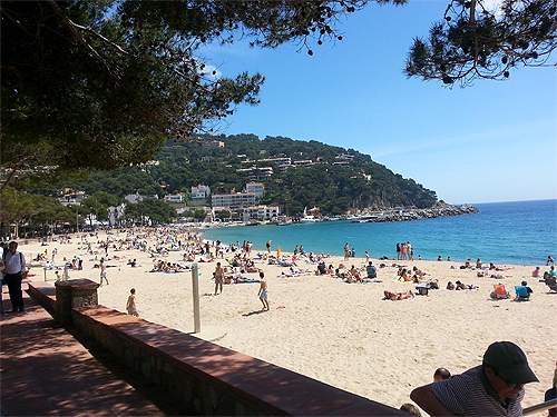 beach in front of the apartments